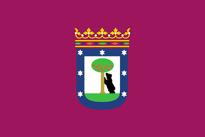 Flag of Madrid Spain